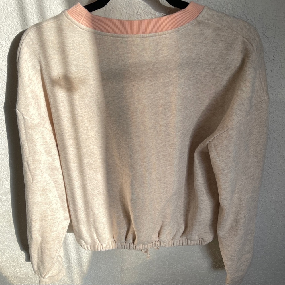 Vans Cinch Waist Crewneck Fleece Lined Sweater - Picture 5 of 8